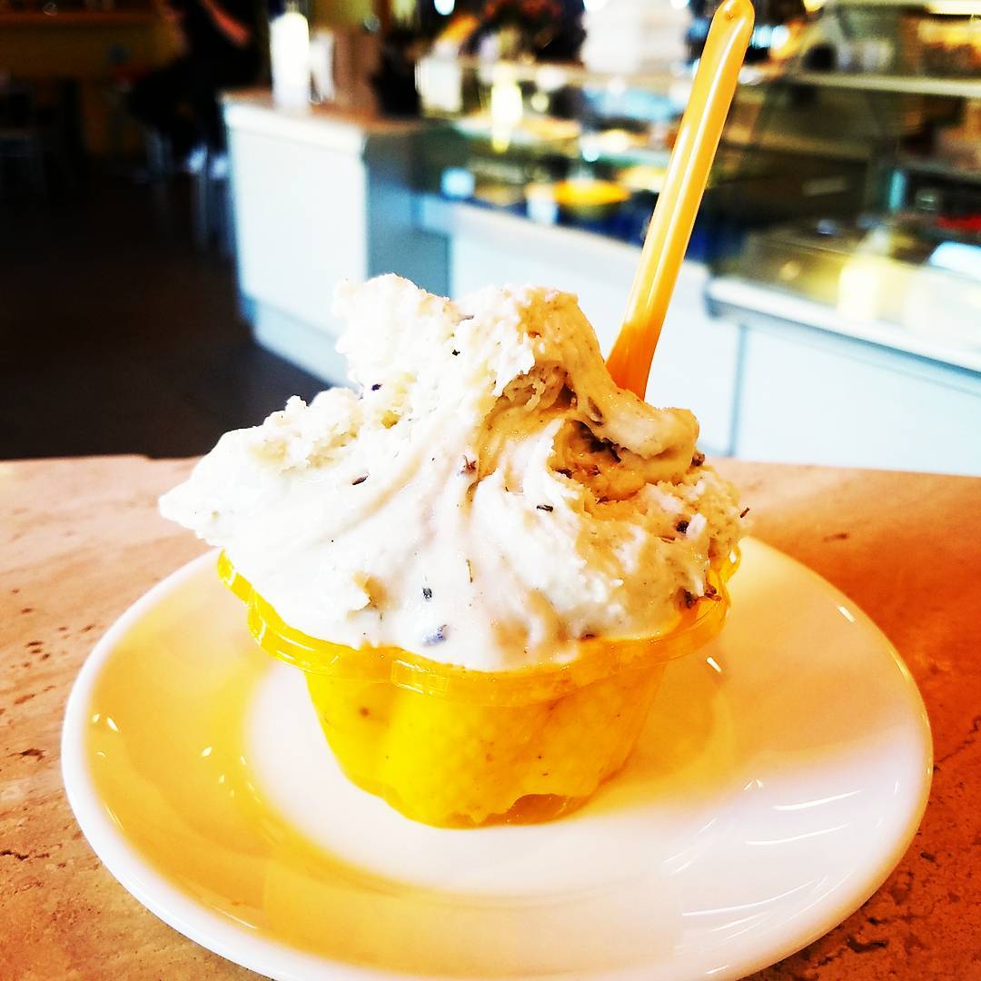 Va Bene Instagram Photo: @vabenecaffe Honey lavender gelato. The taste of summer